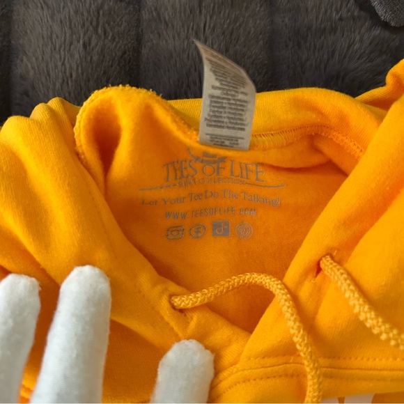Tree of Life Yellow Hoodie Size XL - Picture 3 of 8